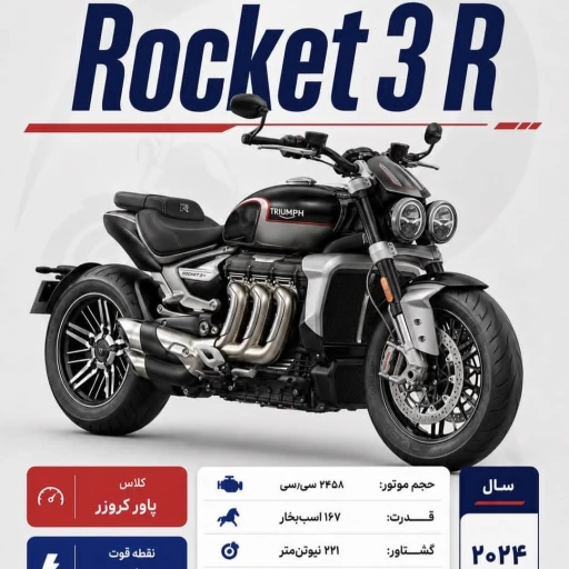 فروش موتور سیکلت TRIUMPH ROCKET 3 R